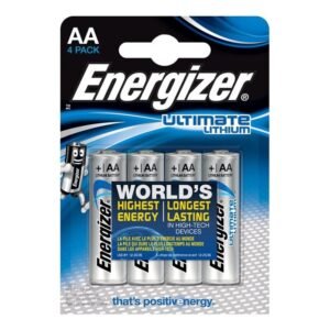 ENERGIZER - ULTIMATE LITHIUM PILA LITIO AA L91 LR6 1,5V BLISTER*4 - ARTÍCULOS VARIOS - El Arte del Placer