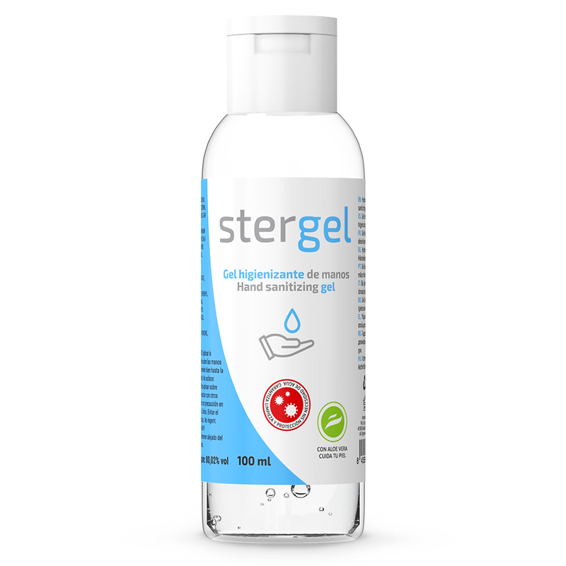 STERGEL - GEL HIDROALCOHÓLICO HIGIENIZANTE DE MANOS ALOE VERA 100ML - Desinfección y Mantenimiento - El Arte del Placer