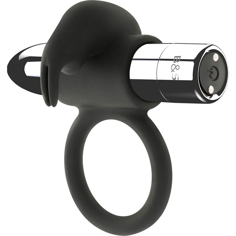 BLACK&SILVER - BURTON ANILLO RECARGABLE 10 MODOS VIBRACIÓN - Accesorios para el pene - El Arte del Placer