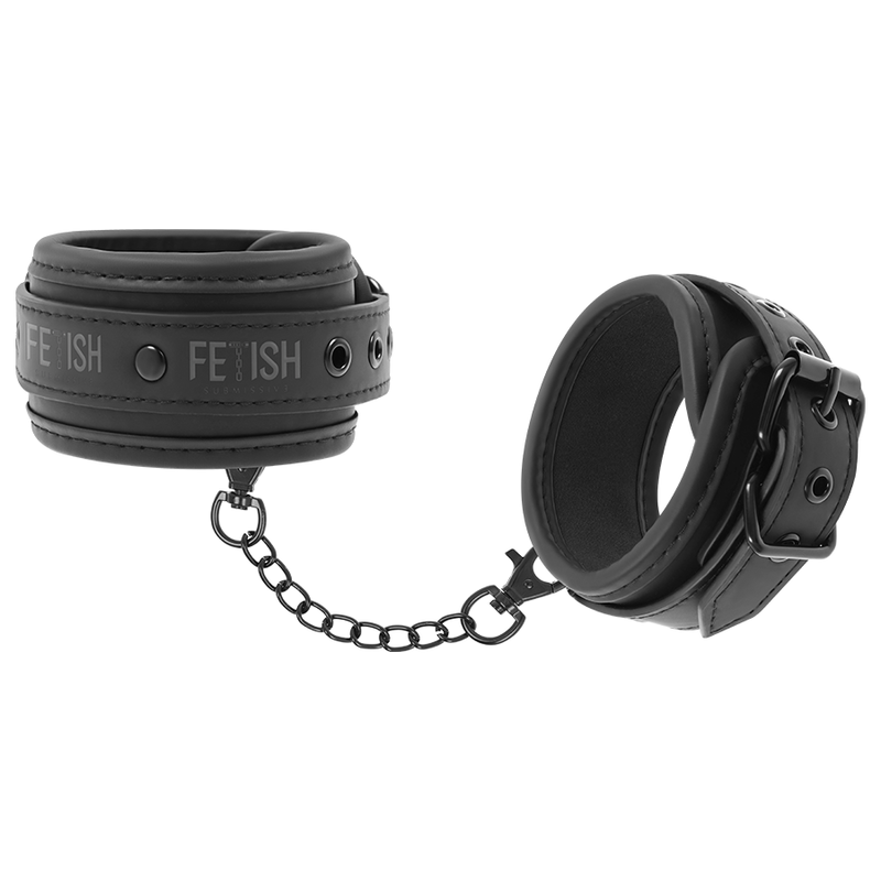 FETISH SUBMISSIVE - ESPOSAS TOBILLOS CUERO VEGANO CON FORRO DE NEOPRENO - BDSM & BONDAGE - El Arte del Placer