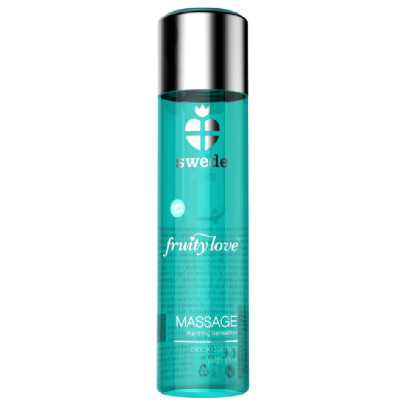 SWEDE - FRUITY LOVE ACEITE EFECTO CALOR GROSELLA NEGRA Y LIMA 120 ML - Con efecto calor - El Arte del Placer