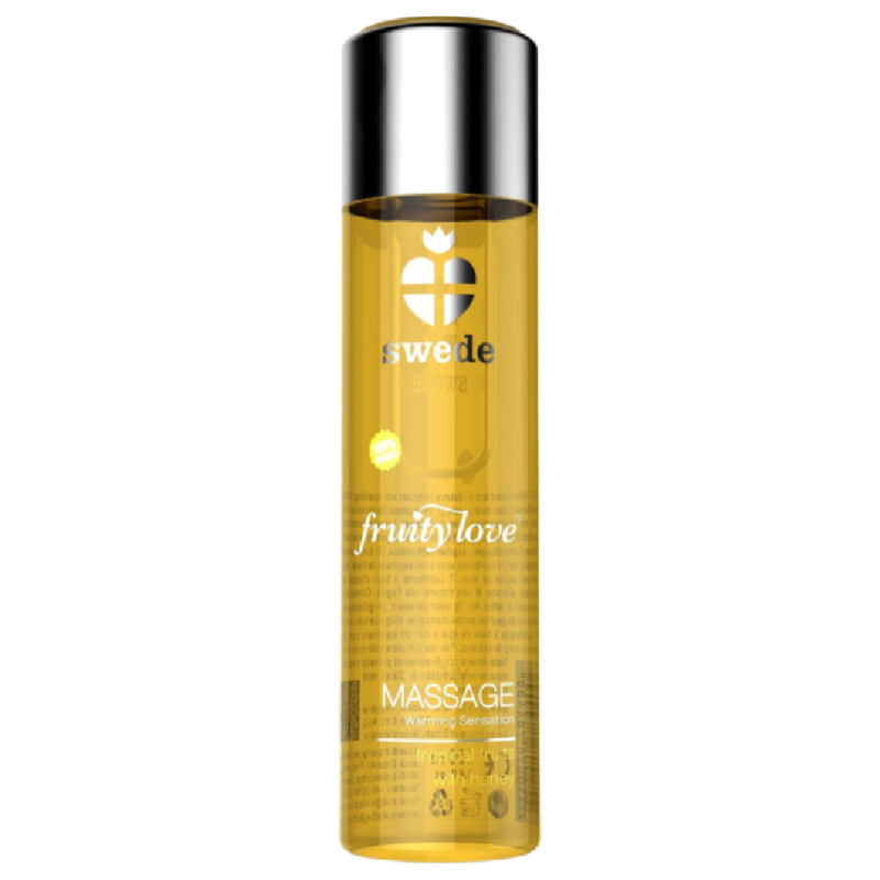 SWEDE - FRUITY LOVE ACEITE EFECTO CALOR FRUTAS TROPICALES Y MIEL 120 ML - Con efecto calor - El Arte del Placer