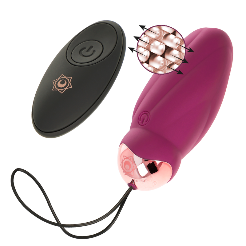 RITHUAL - SITA HUEVO CONTROL REMOTO ROTACIÓN DE PERLAS + VIBRACIÓN - JUGUETES BIENESTAR - El Arte del Placer