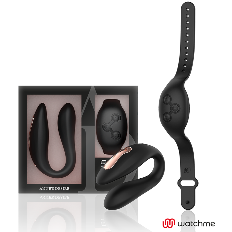ANNE'S DESIRE - DUAL PLEASURE TECNOLOGÍA WATCHME NEGRO - JUGUETES BIENESTAR - El Arte del Placer