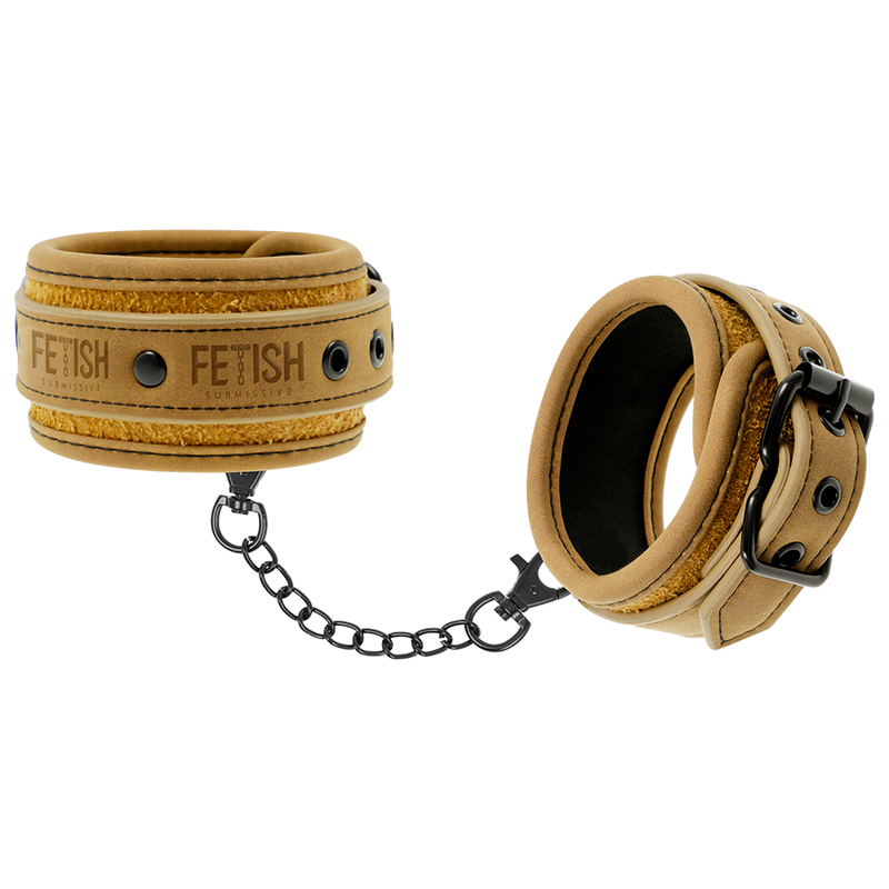 FETISH SUBMISSIVE ORIGEN - ESPOSAS TOBILLOS CUERO VEGANO CON FORRO DE NEOPRENO - BDSM & BONDAGE - El Arte del Placer