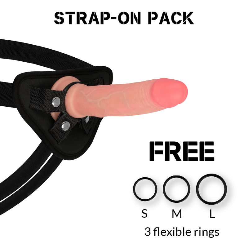ROCKARMY - HARNESS + LIQUID SILICONE DILDO PREMIUM AVENGER 19 CM -O- 3.98 CM - Dildos sin Vibración - El Arte del Placer