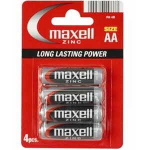 MAXELL - PILA SALINA MANGANESO AA R6 BLISTER*4 - ARTÍCULOS VARIOS - El Arte del Placer