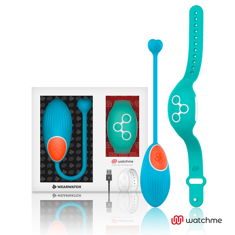 WEARWATCH - HUEVO CONTROL REMOTO TECHNOLOGY WATCHME AZUL / AGUAMARINA - JUGUETES BIENESTAR - El Arte del Placer