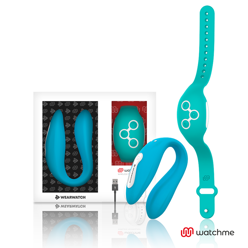 WEARWATCH - VIBRADOR DUAL TECHNOLOGY WATCHME AÑIL /AGUA MARINA - JUGUETES BIENESTAR - El Arte del Placer