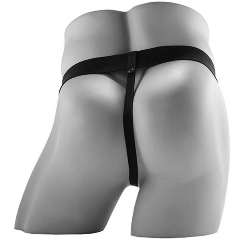 FETISH FANTASY SERIES - STRAP ON HUECO REALISTA VIBRADOR CON TESTÍCULOS 17,8 CM - Imagen 4