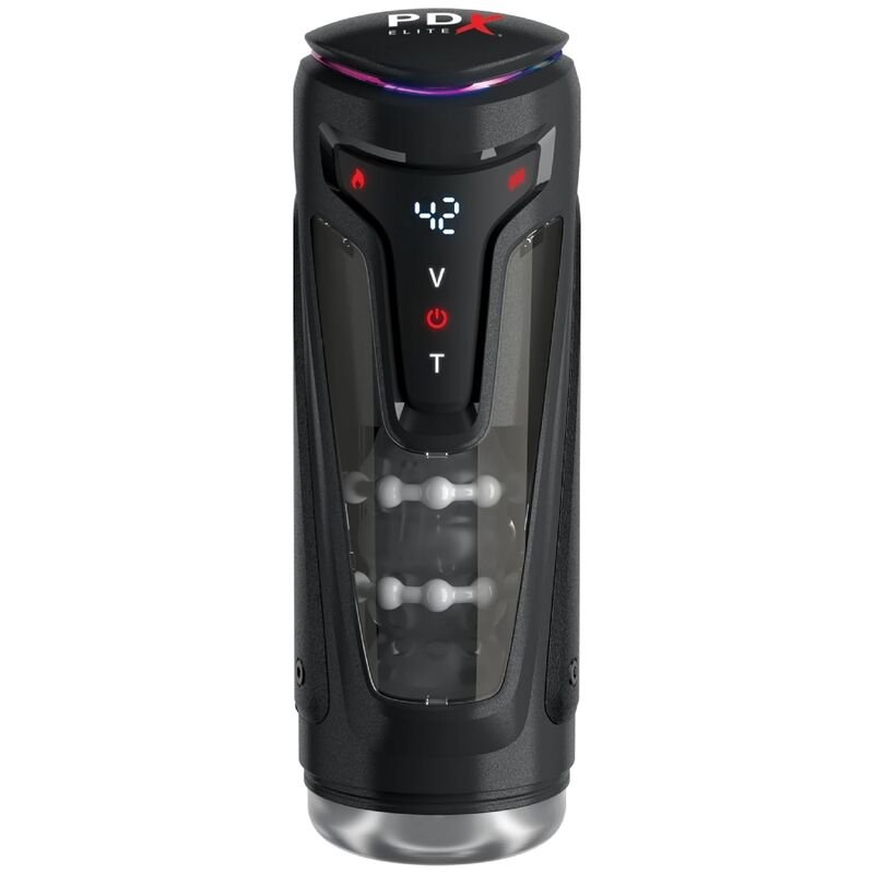 PDX ELITE - MASTURBADOR AUTOMÁTICO MOTO-BATOR PRO THRUSTING STROKER VIBRADOR Y CALOR 26.5 CM - Imagen 2