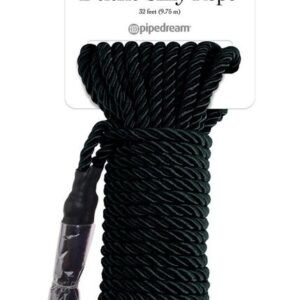 FETISH FANTASY SERIES - CUERDA DE SEDA DELUXE NEGRA 9,75 M